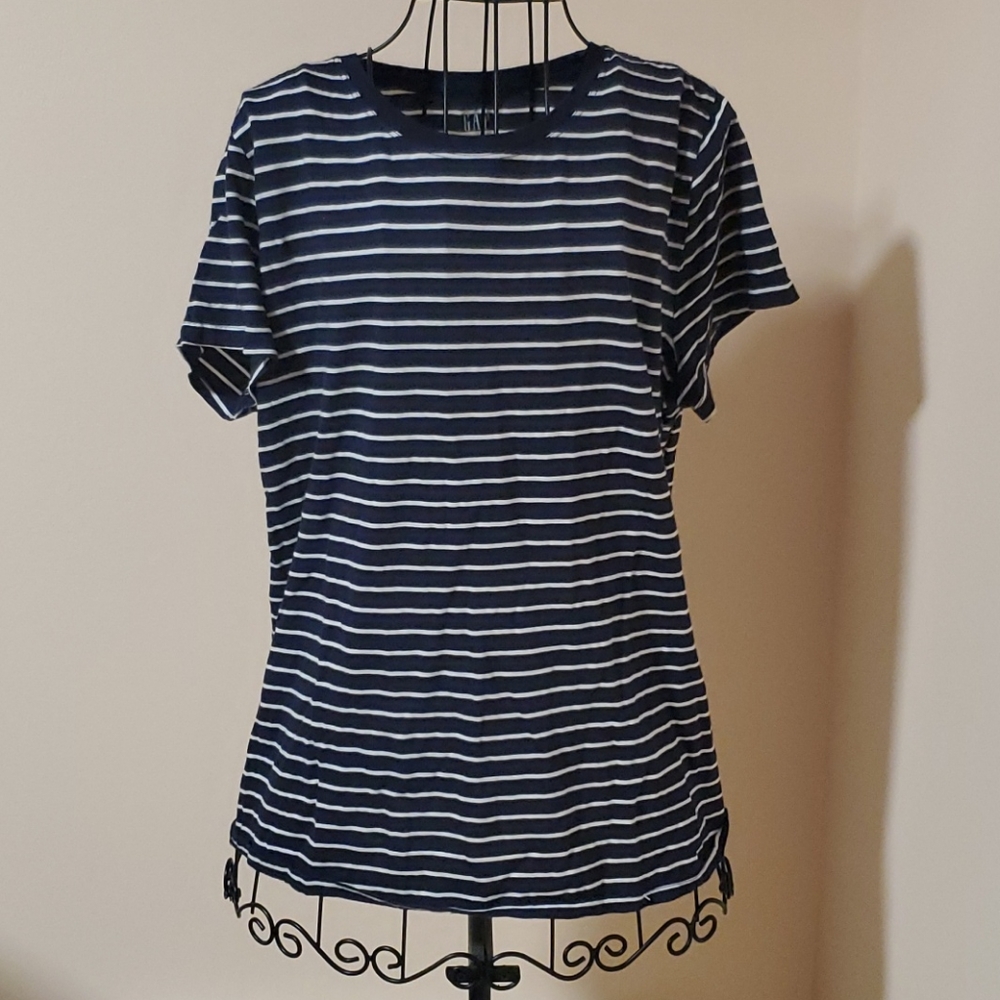 Gap stripped cotton shirt size L
